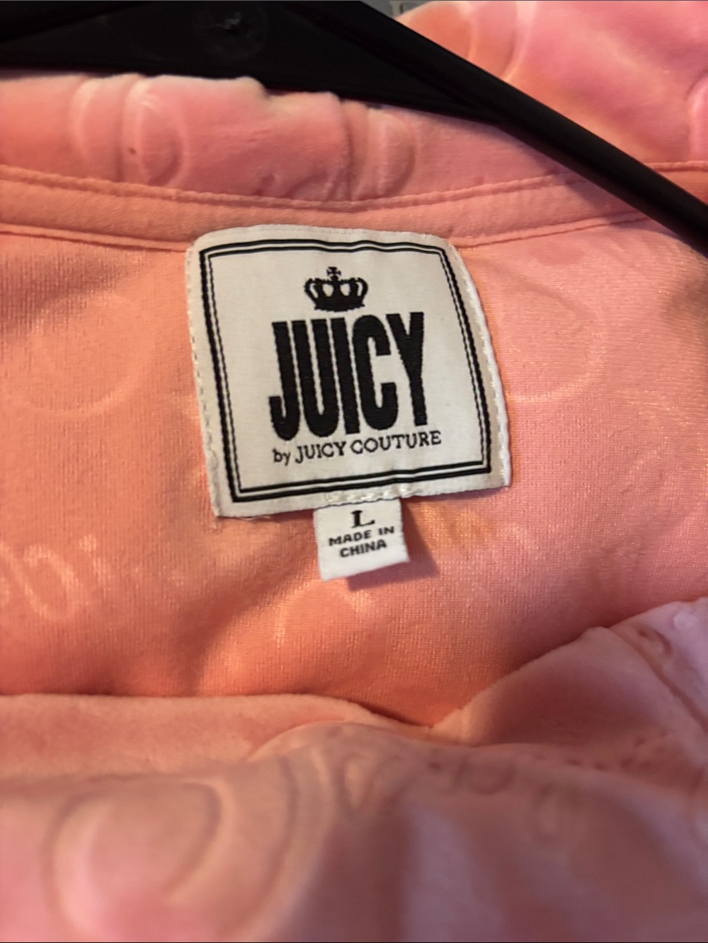 Juicy Couture Pink Velour Tracksuit Set Y2K Barbiecore Large - Picture 7 of 7